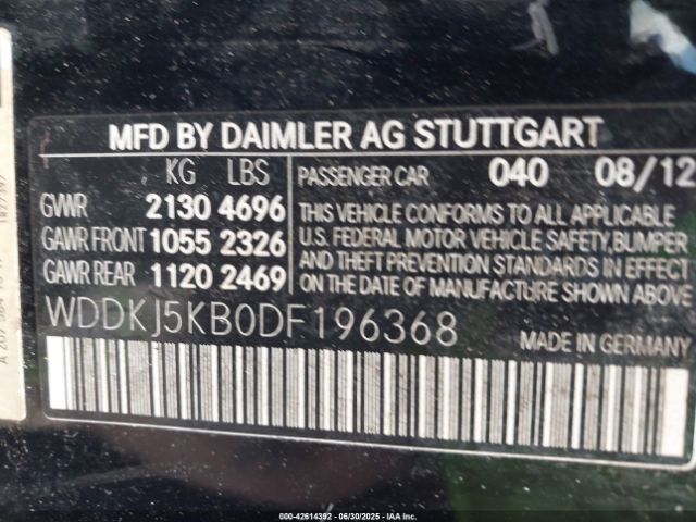 2013 MERCEDES-BENZ E 350 WDDKJ5KB0DF196368 Photo 8