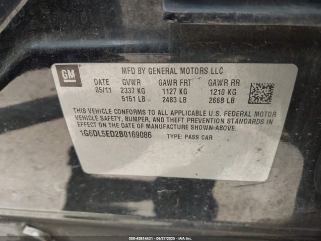 2011 CADILLAC CTS 1G6DL5ED2B0169086 Photo 8