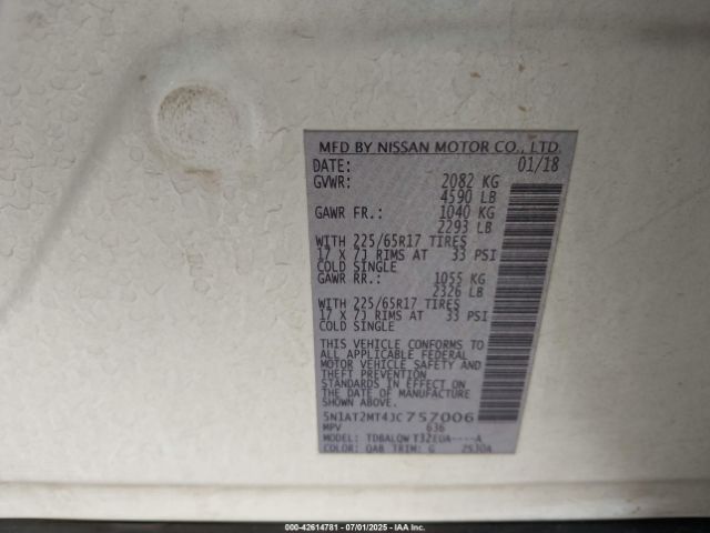 2018 NISSAN ROGUE 5N1AT2MT4JC757006 Photo 8