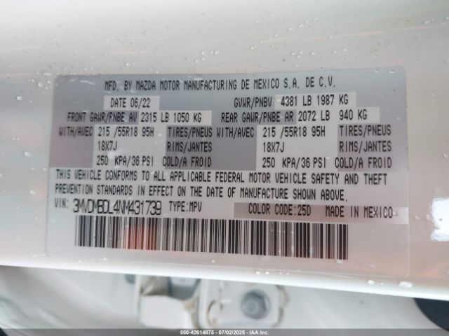 2022 MAZDA CX-30 3MVDMBDL4NM431739 Photo 8