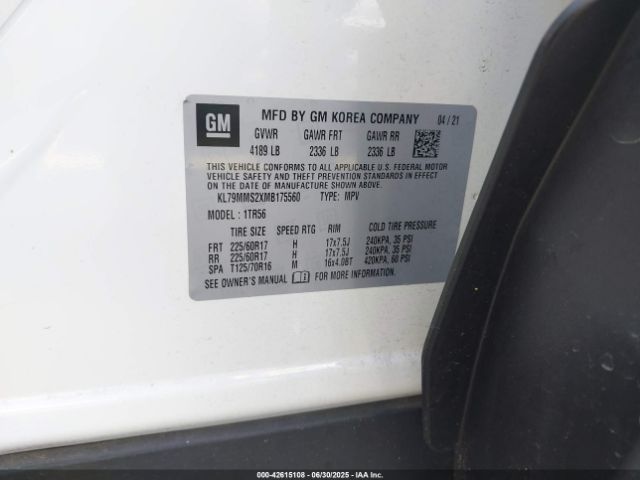 2021 CHEVROLET TRAILBLAZER KL79MMS2XMB175560 Photo 8