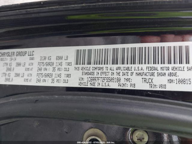 2015 RAM 1500 1C6RR7FT2FS509180 Photo 8