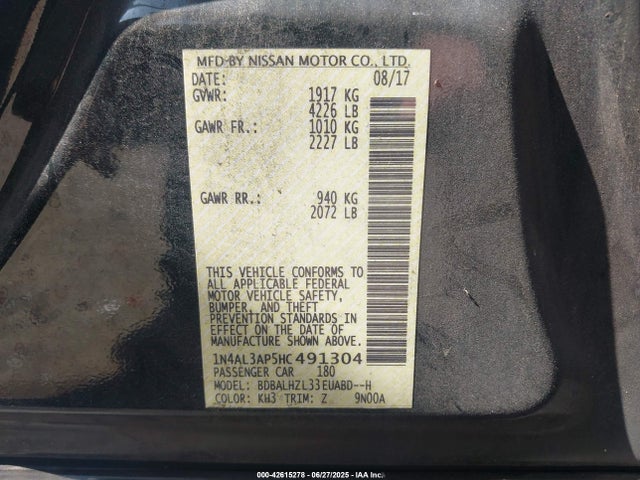 1N4AL3AP5HC491304 Nissan 2017