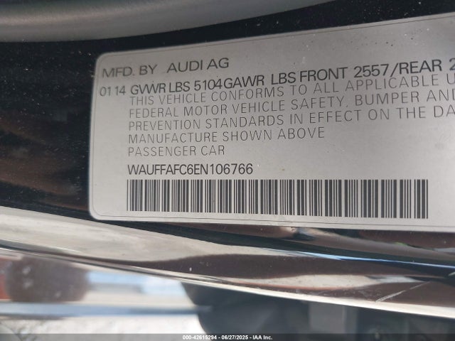 2014 AUDI A6 WAUFFAFC6EN106766 Photo 8