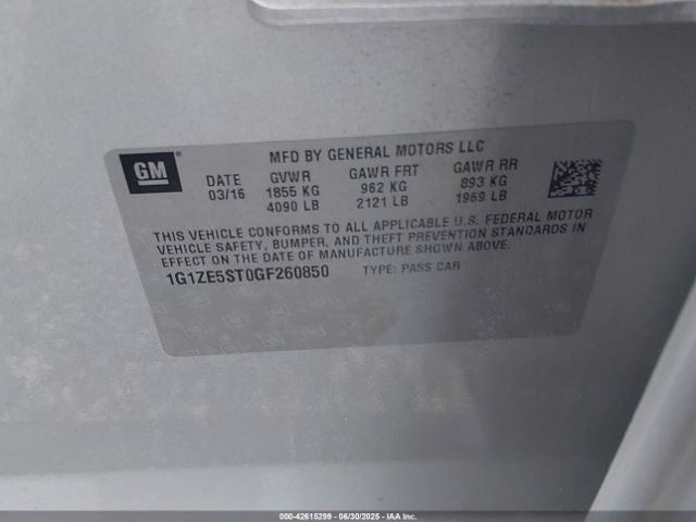 2016 CHEVROLET MALIBU 1G1ZE5ST0GF260850 Photo 8