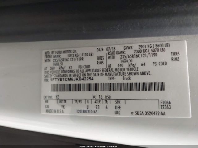 2018 FORD TRANSIT-150 1FTYE1CM6JKB42254 Photo 8