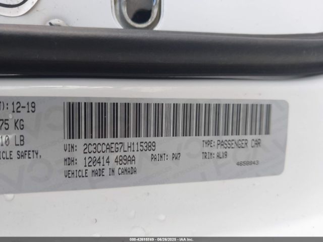 2020 CHRYSLER 300 2C3CCAEG7LH115389 Photo 8