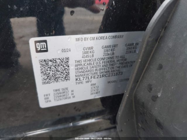 2024 CHEVROLET TRAX KL77LFE21RC231873 Photo 8