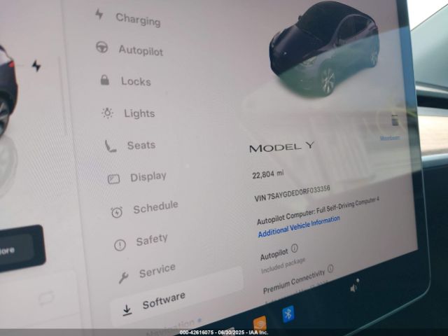 2024 TESLA MODEL Y 7SAYGDED0RF033356 Photo 6