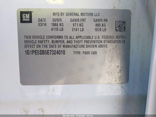1G1PE5SB6E7324010 Chevrolet LUV