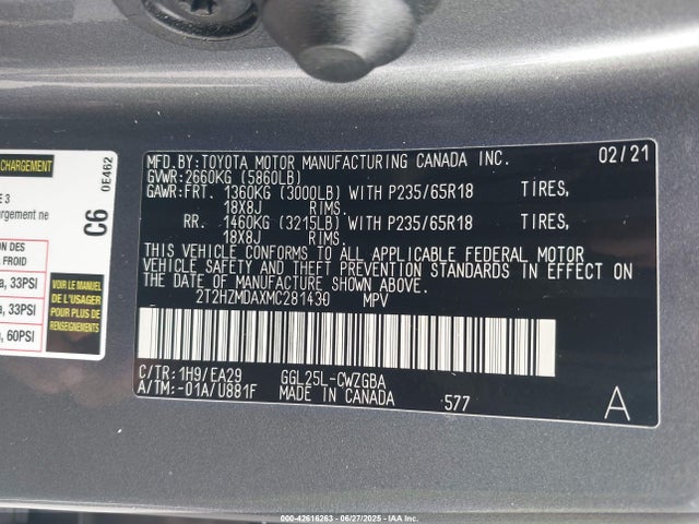 Lexus 2gr-fks 2021 2T2HZMDAXMC281430 Image 9