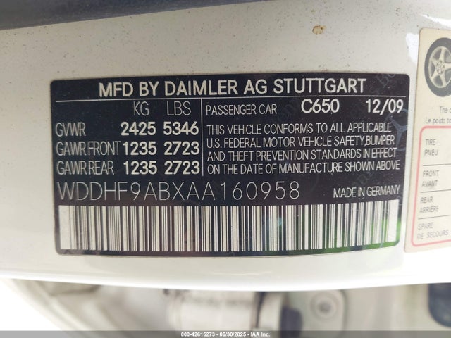 Продаж на аукціоні авто 2010 Mercedes-benz E 550 4matic, vin: WDDHF9ABXAA160958, номер лоту: 42616273