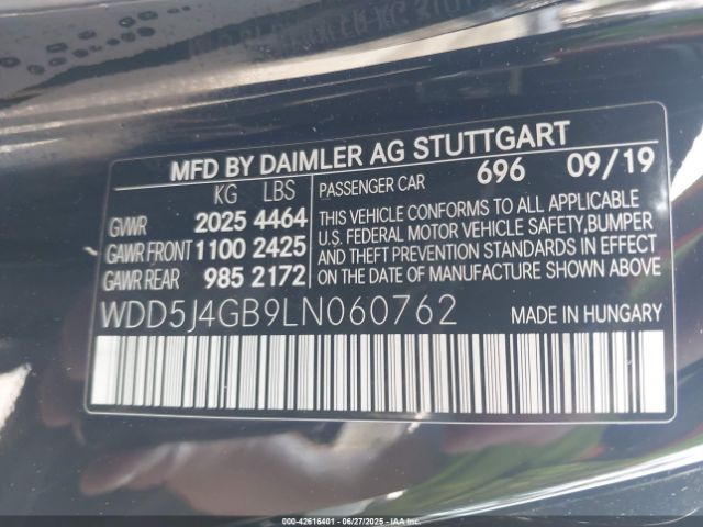 2020 MERCEDES-BENZ CLA 250 WDD5J4GB9LN060762 Photo 8