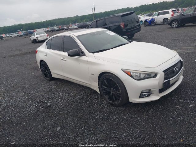 2017 Infiniti Q50 3.0t Premium მანქანა იყიდება აუქციონზე, vin: JN1EV7AR3HM833084, აუქციონის ნომერი: 42616504