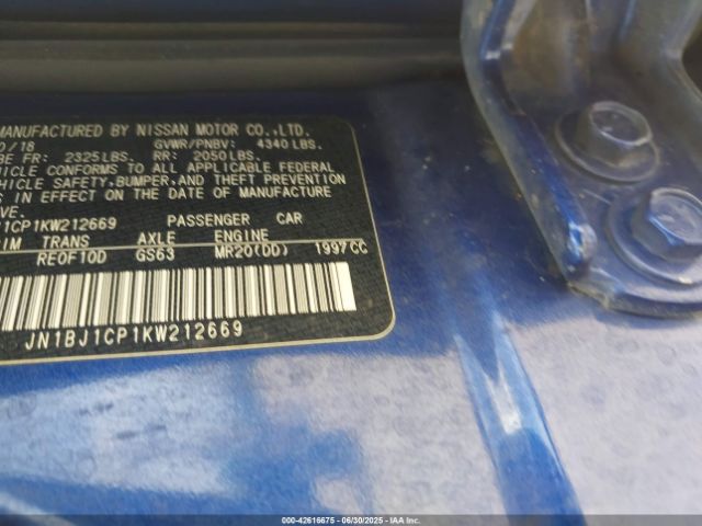 2019 NISSAN ROGUE SPORT JN1BJ1CP1KW212669 Photo 8