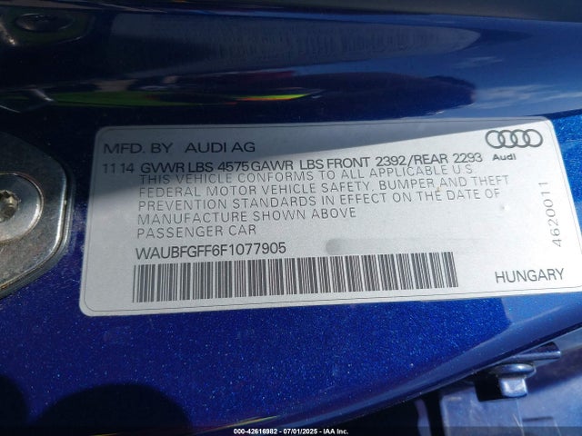 Audi 2015 2015 WAUBFGFF6F1077905 Image 9