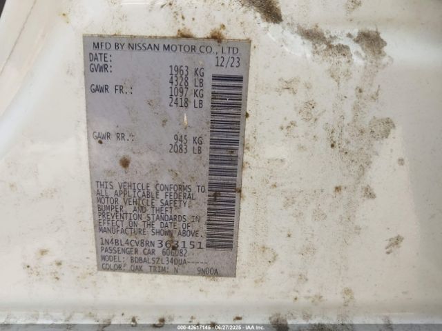 1N4BL4CV8RN363151 Nissan 2024