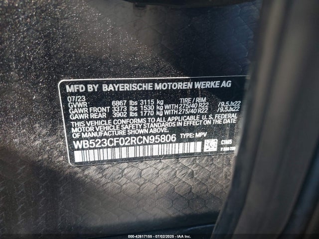 WB523CF02RCN95806 BMW Ix