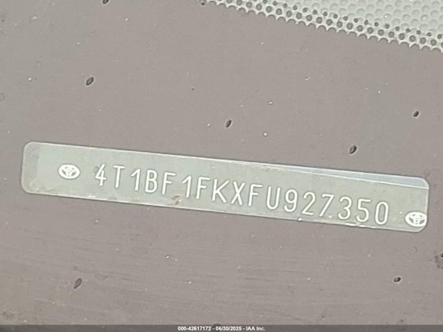 4T1BF1FKXFU927350 Toyota 2ar-fe
