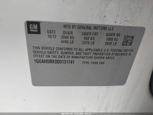 2013 CADILLAC ATS 1G6AH5RX0D0131741 Photo 8