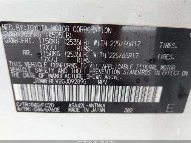 2016 TOYOTA RAV4 JTMWFREV2GJ092895 Photo 8