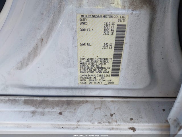 1N4AL3AP4FC289101 Nissan 2015