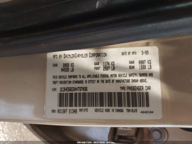 1999 CHRYSLER 300M 2C3HE66G3XH737036 Photo 8
