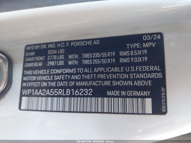 2024 PORSCHE MACAN WP1AA2A55RLB16232 Photo 8