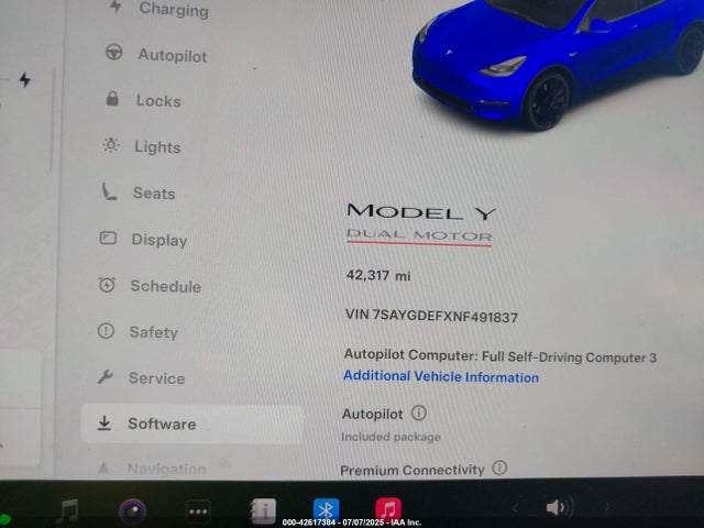 2022 TESLA MODEL Y 7SAYGDEFXNF491837 Photo 6