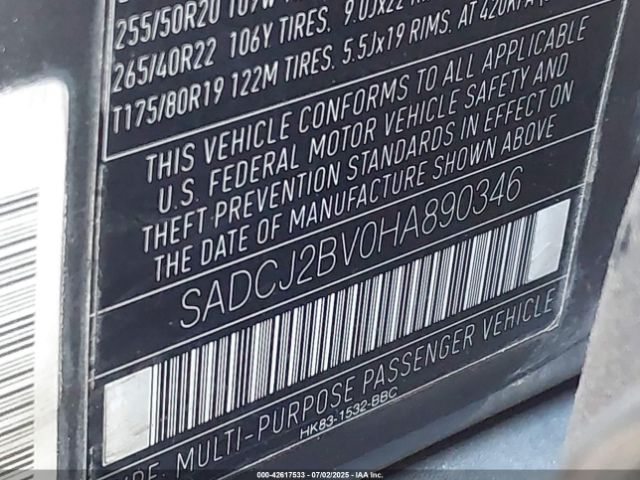 2017 JAGUAR F-PACE SADCJ2BV0HA890346 Photo 8