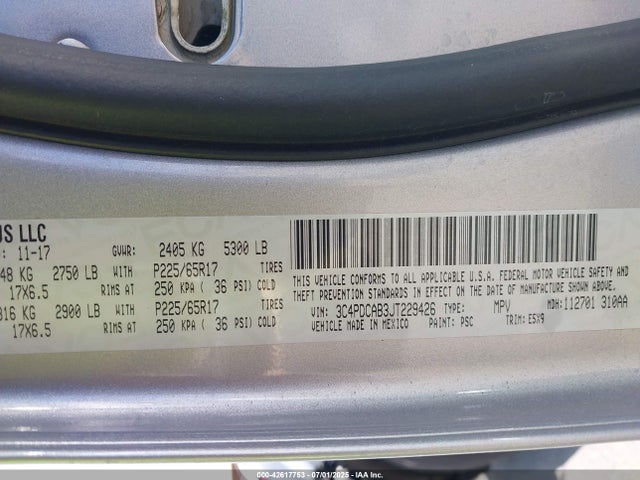 2018 DODGE JOURNEY 3C4PDCAB3JT229426 Photo 8