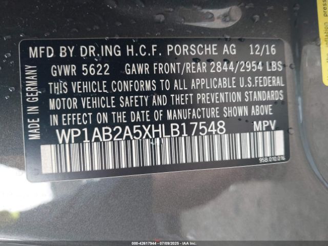 2017 PORSCHE MACAN WP1AB2A5XHLB17548 Photo 8