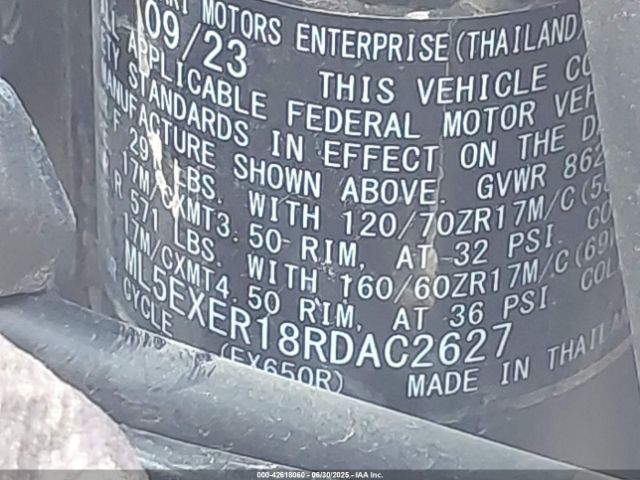 2024 KAWASAKI EX650 ML5EXER18RDAC2627 Photo 9