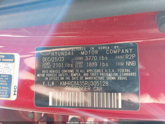 KMHRC8A35RU305128 Hyundai gamma ii