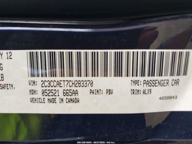 2012 CHRYSLER 300C 2C3CCAET7CH283370 Photo 8