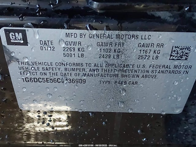 2012 CADILLAC CTS 1G6DC5E56C0136909 Photo 8