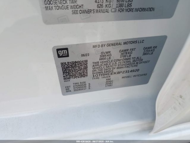 2023 GMC SIERRA 1500 1GTRHCEK8PZ314920 Photo 8