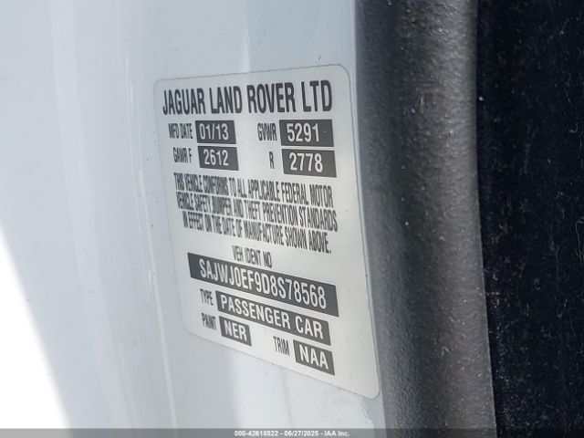 2013 JAGUAR XF SAJWJ0EF9D8S78568 Photo 8