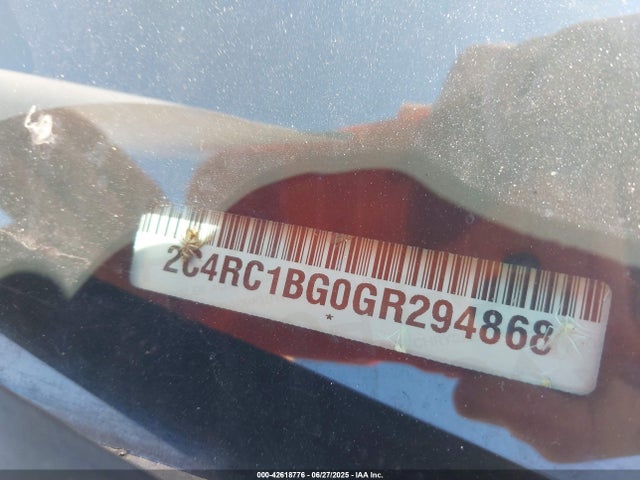 Chrysler 2016 2016 2C4RC1BG0GR294868 Image 9