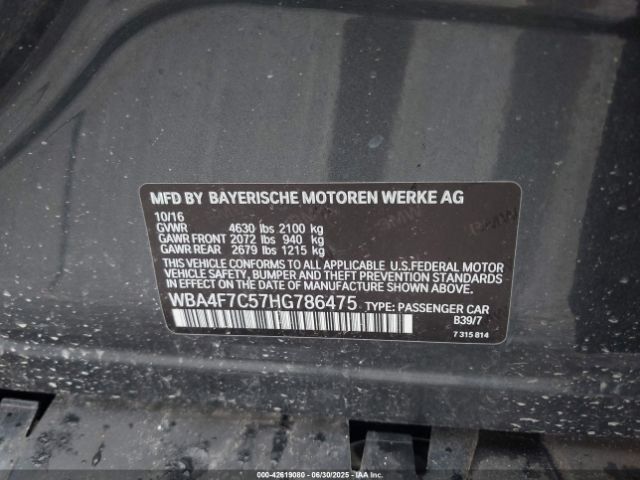 2017 BMW 430I GRAN COUPE WBA4F7C57HG786475 Photo 8