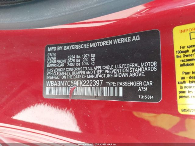2015 BMW 428I WBA3N7C59FK222397 Photo 8