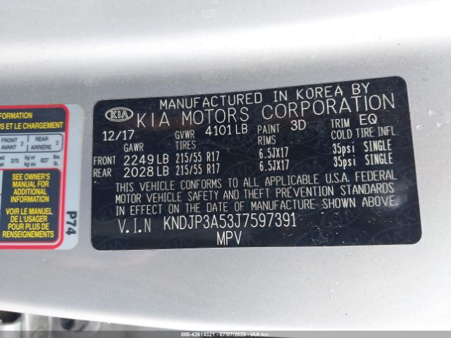 2018 KIA SOUL KNDJP3A53J7597391 Photo 8