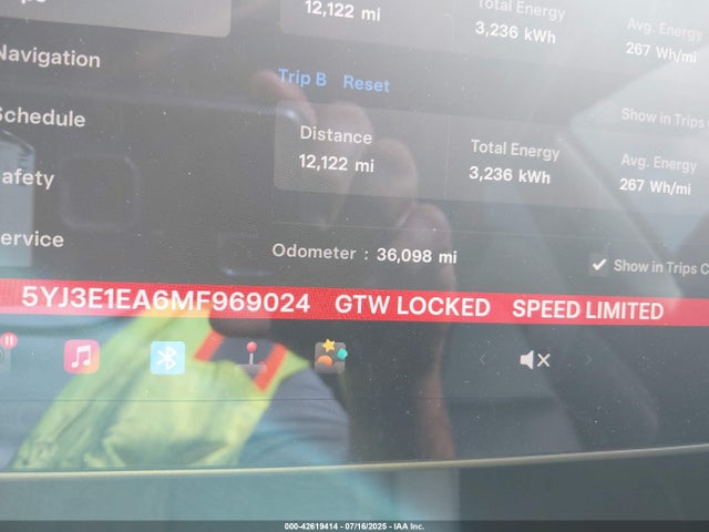 2021 TESLA MODEL 3 5YJ3E1EA6MF969024 Photo 6