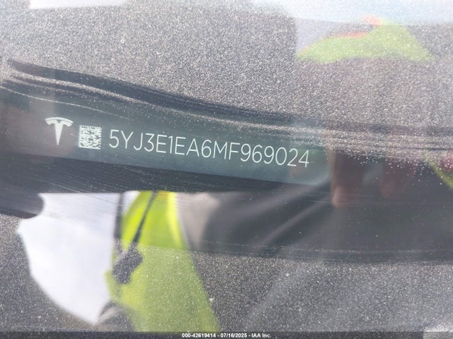 2021 TESLA MODEL 3 5YJ3E1EA6MF969024 Photo 8