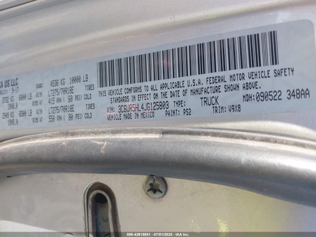 3C6UR5HL4JG125803 RAM 2500