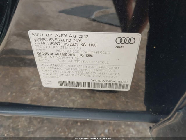 2013 AUDI Q5 WA1LFAFP4DA019070 Photo 8