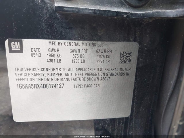 2013 CADILLAC ATS 1G6AA5RX4D0174127 Photo 8