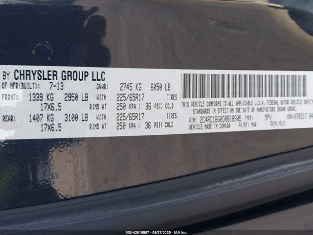 2013 CHRYSLER TOWN & COUNTRY 2C4RC1BG0DR818905 Photo 8