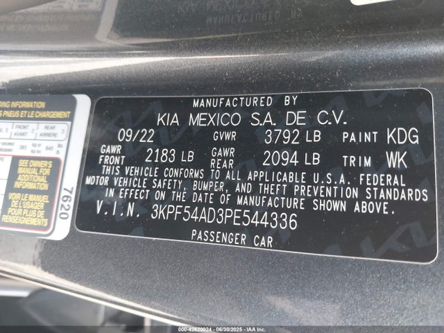 KIA mpi nu 2023 3KPF54AD3PE544336 Image 9
