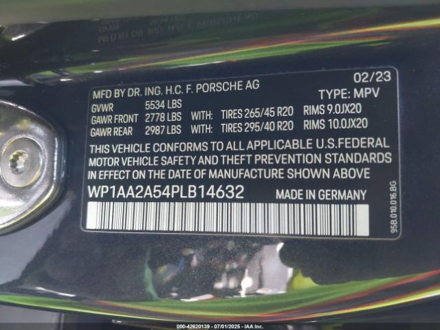 2023 PORSCHE MACAN WP1AA2A54PLB14632 Photo 8